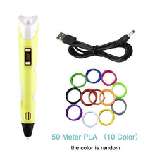 Load image into Gallery viewer, 3D Pen Kids Drawing Set 3D Printer Pen with USB RP800A  PLA  ABS Filament DIY Toys Birthday Gift Drawing Pen 3D Printing Pen
