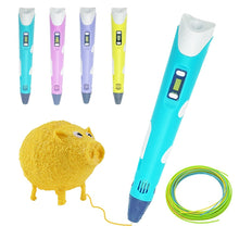 Load image into Gallery viewer, 3D Pen Printing Pencils OLED Display Gel Art Craft Printer PLA ABS Filament 3D Drawing Print For Kids/Adults Creative Draw Paint
