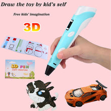 Load image into Gallery viewer, 3D Pen for Children 3D Drawing Printing Pen with LCD Screen Compatible PLA Filament Toys for Kids Christmas Birthday Gift
