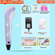 Load image into Gallery viewer, 3D Pen for Children 3D Drawing Printing Pen with LCD Screen Compatible PLA Filament Toys for Kids Christmas Birthday Gift
