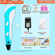 Load image into Gallery viewer, 3D Pen for Children 3D Drawing Printing Pen with LCD Screen Compatible PLA Filament Toys for Kids Christmas Birthday Gift
