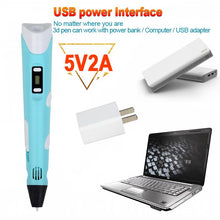 Load image into Gallery viewer, 3D Pen for Children 3D Drawing Printing Pen with LCD Screen Compatible PLA Filament Toys for Kids Christmas Birthday Gift

