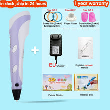 Load image into Gallery viewer, 3D Pen for Children 3D Drawing Printing Pen with LCD Screen Compatible PLA Filament Toys for Kids Christmas Birthday Gift
