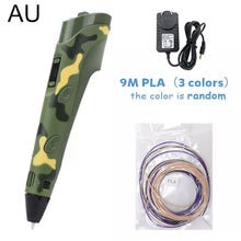 Load image into Gallery viewer, 3D Printing Pen DIY Drawing Pen With LCD Display 3D Pen With 20 Colors 100 Meter PLA Filament Christmas Birthday Gift for Child
