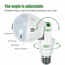 Load image into Gallery viewer, 3MP 5MP Wifi Panorama Camera Cctv Video Surveillance Fisheye Panoramische Bulb Cctv Video Nachtzicht Draadloze Ip Camera
