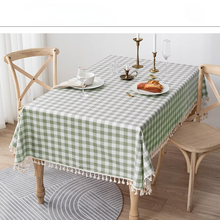 Load image into Gallery viewer, Rectangular Tablecloth Cotton Linen Tablecloth Waterproof and Oil-Proof Tablecloth Lace Design
