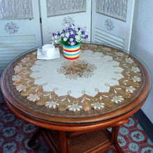 Load image into Gallery viewer, Round Tablecloth Oil-proof Disposable Anti-scalding Tea Tablecloth Round Tablecloth
