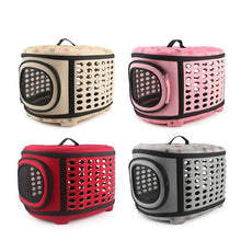 Load image into Gallery viewer, Travel Pet Bag Cat Flower Carriers Bags Breathable Pink Folding Small Dog Outdoor Shoulder Bag Folding Cats Carrying
