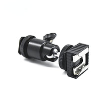 Load image into Gallery viewer, 360 Degree Ball Heads Swivel Mini Hotshoe Bracket with Coldshoe Adapter for DSLR Camera Tripod 1/4
