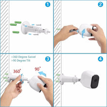 Load image into Gallery viewer, 3pcs Metal Security Wall Indoor Outdoor Adjustable Mount Wall/Ceiling Security Bracket for Arlo or Arlo Pro Camera Cam
