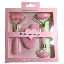 Load image into Gallery viewer, 3pcs Set Resin Roller Massager for Face Body Gua Sha NotJade Stone Face Care Roller Facial Massager Beauty Health Skin Care Tool
