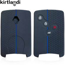Load image into Gallery viewer, 4 Buttons Silicone Car Key Case Cover For Renault Duster Captur Clio Logan Megane 1 2 3 Koleos Scenic Nema Fluence Zoe Accessory
