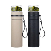 Load image into Gallery viewer, 400ML Thermos Bottle Stainless Steel Vacuum Flask Tea Cup With Filter Business Water Bottle With Rope Portable Car Travel Mug
