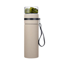 Load image into Gallery viewer, 400ML Thermos Bottle Stainless Steel Vacuum Flask Tea Cup With Filter Business Water Bottle With Rope Portable Car Travel Mug
