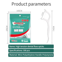 Load image into Gallery viewer, 400pcs Dental Floss Picks Disposable Dental Flosser Toothpick with Threads Clean Between Brush for Tooth Floss Brush 0ral irrigator
