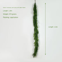 Load image into Gallery viewer, Christmas atmosphere decoration Norfolk pine rattan simulation feel soft glue fireplace decoration green plants
