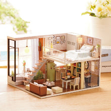 Load image into Gallery viewer, Dollhouse Miniature with Furniture, DIY Dollhouse Kit Plus Dust Proof and Music Movement,
