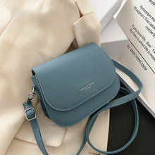 Load image into Gallery viewer, Trendy Saddle Shoulder Bag Women PU Leather Crossbody Bag Simple Solid Color Flap Messenger Bag Designer Handbags Pouch
