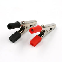 Load image into Gallery viewer, Hot 10pcs 50mm Plastic Handle Test Probe Metal Alligator Clips Connector Connect Socket Plug for Battery
