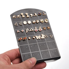 Load image into Gallery viewer, 48/72 Holes Portable Earrings Ear Studs Holder Jewelry Display Holders Plastic Earring Showcase Storage Rack Organizer Stand Box

