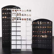 Load image into Gallery viewer, 48/72 Holes Portable Earrings Ear Studs Holder Jewelry Display Holders Plastic Earring Showcase Storage Rack Organizer Stand Box
