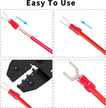 Load image into Gallery viewer, 480pcs Assorted Spade Terminals Insulated Cable Connector Electrical Wire Crimp Butt Ring Fork Set Ring Lugs Rolled Kit+Plier
