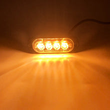 Load image into Gallery viewer, 4LED Car Strobe Warning Light Grill Flashing Breakdown Emergency Light for 12v Truck Trailer Police Beacon Lamp Signal TAILLIGHT
