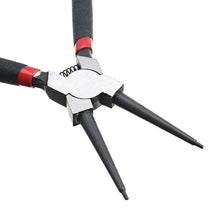 Load image into Gallery viewer, 4Pcs Circlip Plier Set 7'' Long Nose Plier Staight Bent Plier Inner Outer   Staight Bent Plier Retaining Snap Ring Remover Tool
