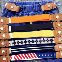 Load image into Gallery viewer, Children Kids Anti Deduction Belts Jeans Waistband Stretch Waist Belt Buckle Free Elastic
