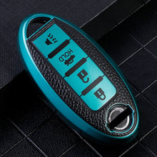 Load image into Gallery viewer, 4buttons Car Key Case Cover for Nissan Leaf Micra Qashqai J11 J10 X Trail T32 Versa Note Patrol Key Fob Cover Accessories
