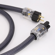 Load image into Gallery viewer, Hi-End 4Square hifi audio EU/US Power Cord Pure Copper Power Cable
