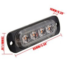 Load image into Gallery viewer, 4pcs 12-24V LED Car Side Marker Tail Light Amber Trailer Truck Lamp Bus Truck External Lights Waterproof Durable ATV
