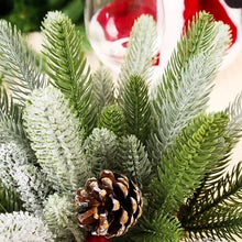 Load image into Gallery viewer, 5/10PCS Artificial Pine Branches Christmas Tree Ornament Desktop Living Room Home DIY Wreath Gift Box Decorations New Year Gifts
