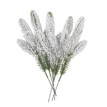 Load image into Gallery viewer, 5/10PCS Artificial Pine Branches Christmas Tree Ornament Desktop Living Room Home DIY Wreath Gift Box Decorations New Year Gifts
