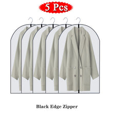 Load image into Gallery viewer, 5/10Pcs Clothes Hanging Garment Dress Clothes Suit Coat Dust Cover Home Storage Bag Pouch Organizer Wardrobe Hanging Clothing
