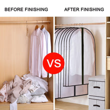 Load image into Gallery viewer, 5/10Pcs Dustproof Cloth Cover Bags Clothes Hanging Garment Dress Suit Coat Dust Cover Home Storage Bag Pouch Case Organizer
