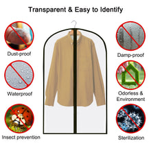 Load image into Gallery viewer, 5/10Pcs Dustproof Cloth Cover Bags Clothes Hanging Garment Dress Suit Coat Dust Cover Home Storage Bag Pouch Case Organizer
