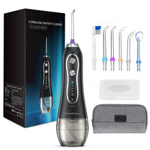 Load image into Gallery viewer, 5 Modes Oral Irrigator 300ml Portable Water Dental Flosser Dental Teeth Cleaner USB Rechargeable Irrigator with Travel Bag 0ral irrigator
