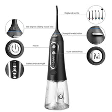 Load image into Gallery viewer, Oral Irrigator USB Rechargeable Water Floss Portable Dental Water Flosser Jet 300ml Irrigator Dental Teeth Cleaner+6 Jet 0ral irrigator
