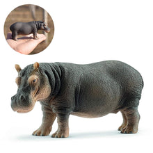 Load image into Gallery viewer, 5 inch Simulation Hippopotamus Wild Life Model Figurines Toy Figures Zoo River Animal Early Educational Toys
