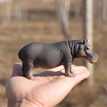 Load image into Gallery viewer, 5 inch Simulation Hippopotamus Wild Life Model Figurines Toy Figures Zoo River Animal Early Educational Toys
