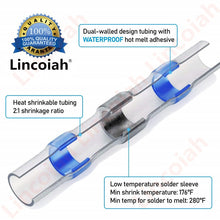 Load image into Gallery viewer, 50/10 PCS Solder Seal Wire Connectors - Heat Shrink Solder Butt Connectors - Solder Terminals Kit - Automotive Marine Insulated
