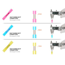 Load image into Gallery viewer, 50/100/200Pcs Waterproof Heat Shrink Butt Connectors Box Electrical Wire Splice Cable Crimp Terminals Connectors Ternimals Kit
