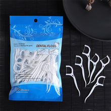 Load image into Gallery viewer, 50/100 Pcs/Lot Disposable Dental Flosser Interdental Brush Teeth Stick Toothpicks Floss Pick Oral Gum Teeth Cleaning Care 0ral irrigator

