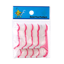 Load image into Gallery viewer, 50/100 Pcs/Lot Disposable Dental Flosser Interdental Brush Teeth Stick Toothpicks Floss Pick Oral Gum Teeth Cleaning Care 0ral irrigator
