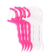 Load image into Gallery viewer, 50/100 Pcs/Lot Disposable Dental Flosser Interdental Brush Teeth Stick Toothpicks Floss Pick Oral Gum Teeth Cleaning Care 0ral irrigator
