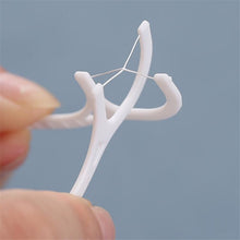 Load image into Gallery viewer, 50/100pcs Dental Floss Flosser Picks Toothpicks Teeth Stick Tooth Cleaning Interdental Brush Dental Floss Pick Oral Hygiene Care 0ral irrigator
