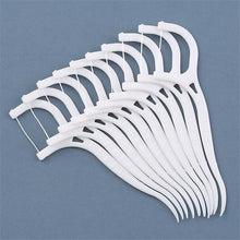 Load image into Gallery viewer, 50/100pcs Dental Floss Flosser Picks Toothpicks Teeth Stick Tooth Cleaning Interdental Brush Dental Floss Pick Oral Hygiene Care 0ral irrigator
