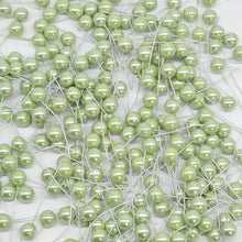 Load image into Gallery viewer, 100-300Pcs Pearl Stamens Artificial Flower Small Berries Cherry For Wedding Party Gift Box Christmas DIY Wreath Home Decorations
