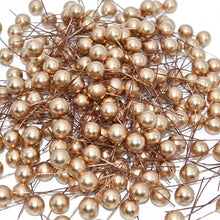 Load image into Gallery viewer, 100-300Pcs Pearl Stamens Artificial Flower Small Berries Cherry For Wedding Party Gift Box Christmas DIY Wreath Home Decorations
